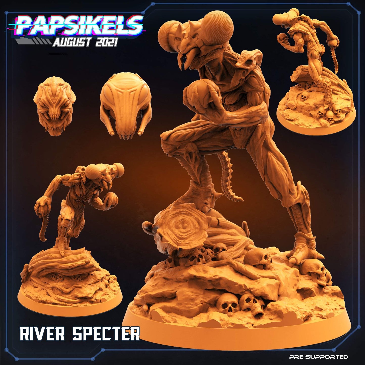 Spectres (Lake / Canal / River / Swamp) sculpted by Papsikel