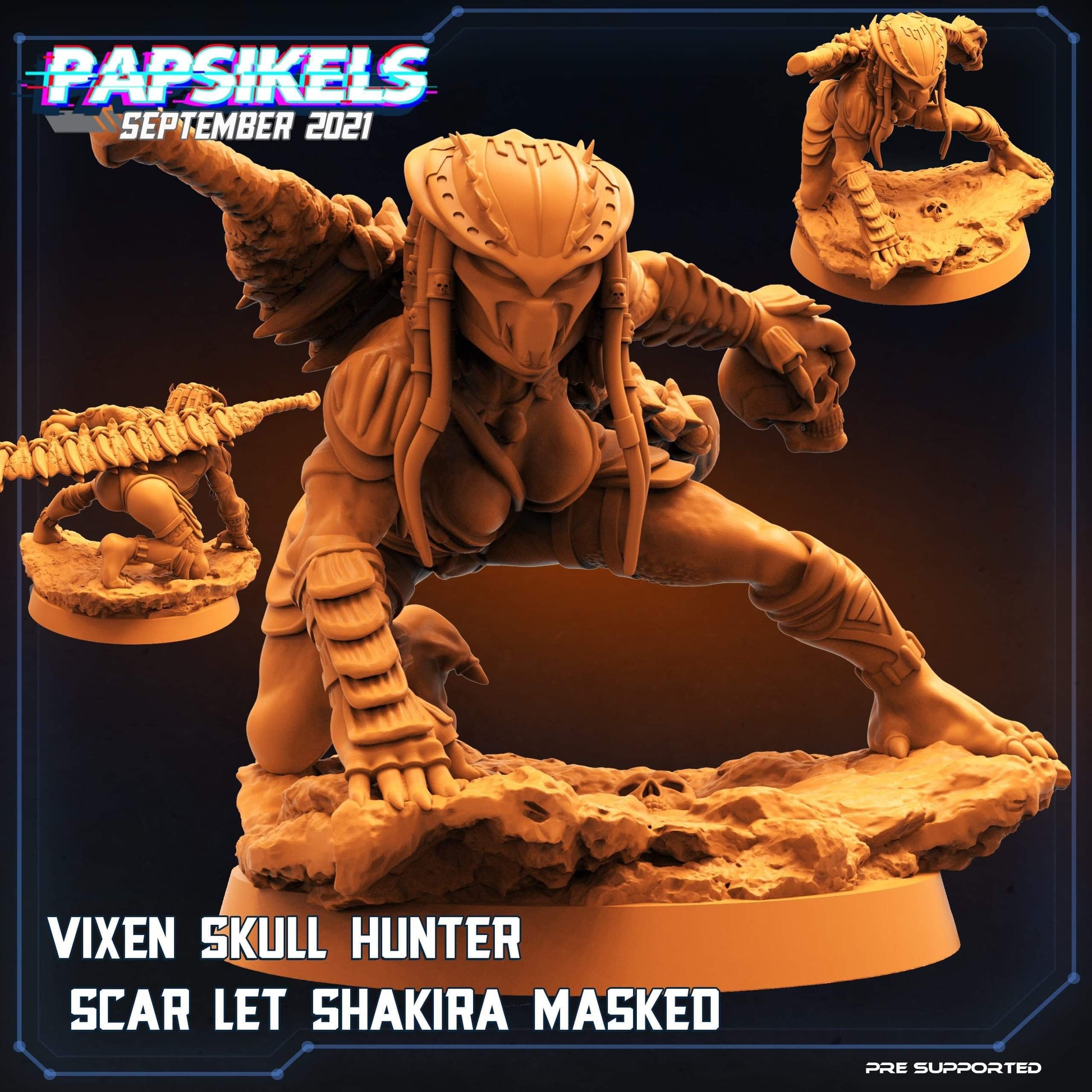 Predator Female Warrior / Blood Hunter Vixen (sculpted by Papsikels)