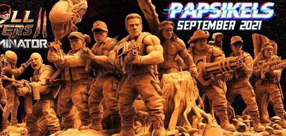 Dutch’s Squad from Predator (sculpted by Papsikels)