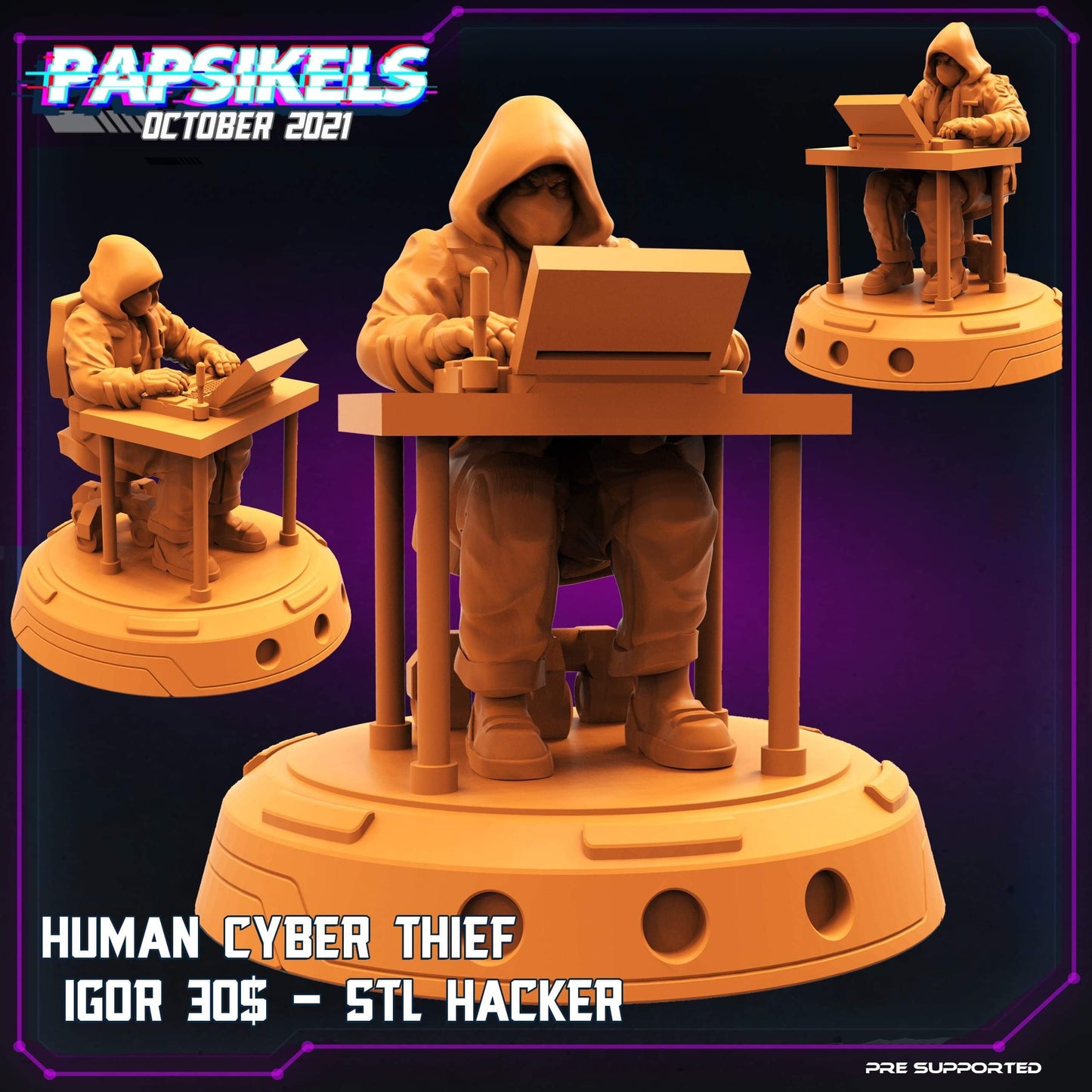 Human Cyber Thief / Hacker (sculpted by Papsikels)