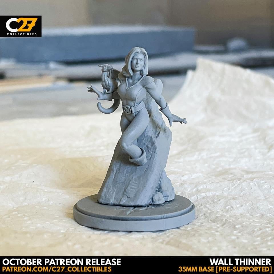 Shadowcat / Kitty Pryde / Wall Thinner 40mm miniature (sculpted by C27 collectibles) (Crisis Protocol Proxy/Alternative)