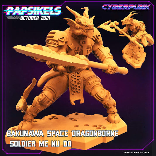 Bakunawa Dragonborne Soldier Me Nu Do (cyberpunk / sci-fi miniature)