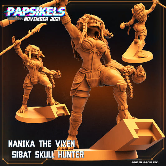 Nanika the Vixen - Sibat Skull Hunter - Alt Predator Warrior (sculpted by Papsikels)