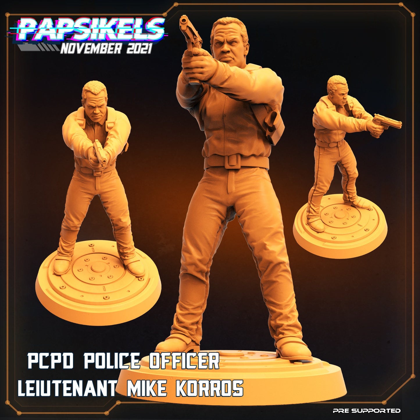 PCPD Police Officer Lieutenant Mike Korros (sculpted by Papsikels)