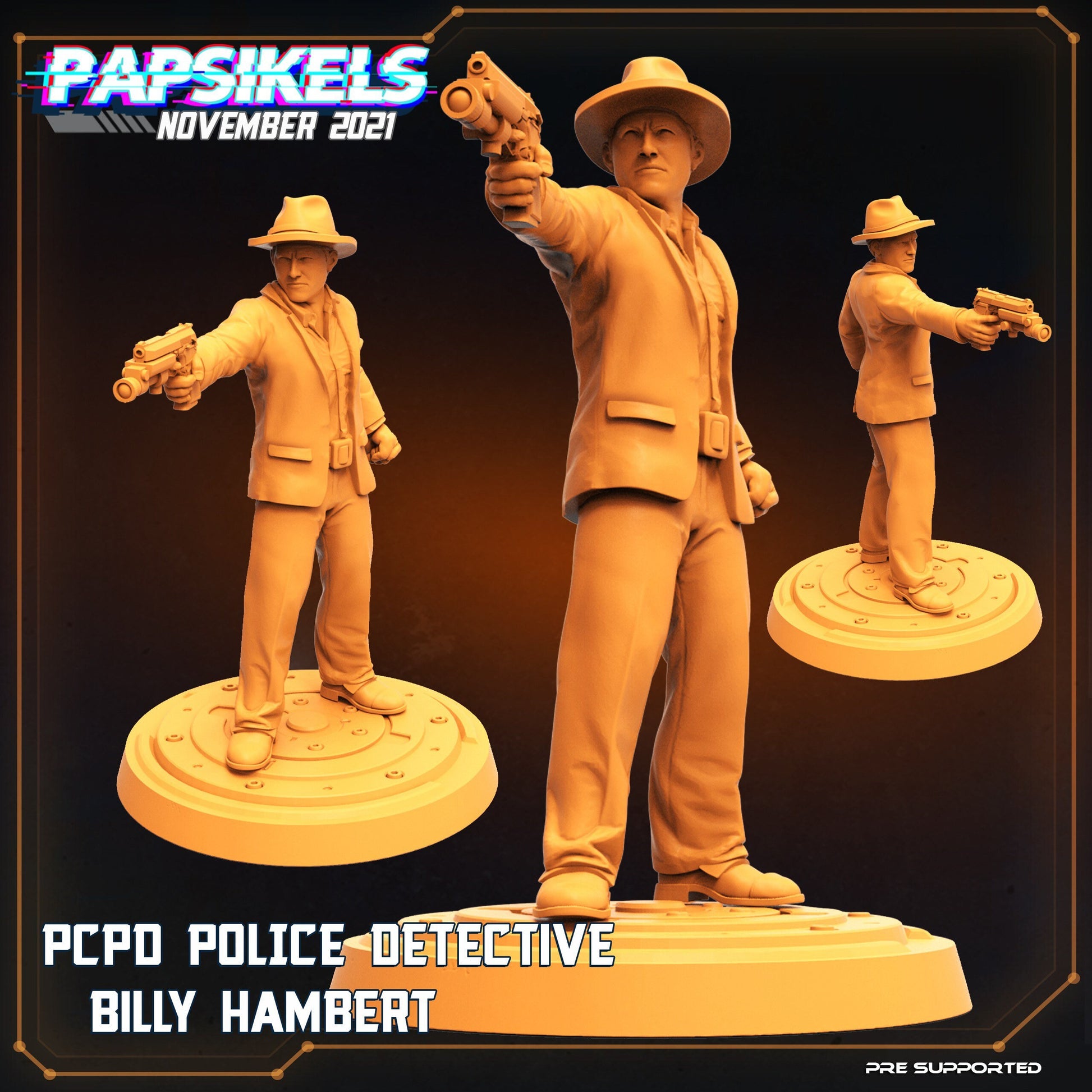 PCPD Police Detective Billy Hambert (sculpted by Papsikels)