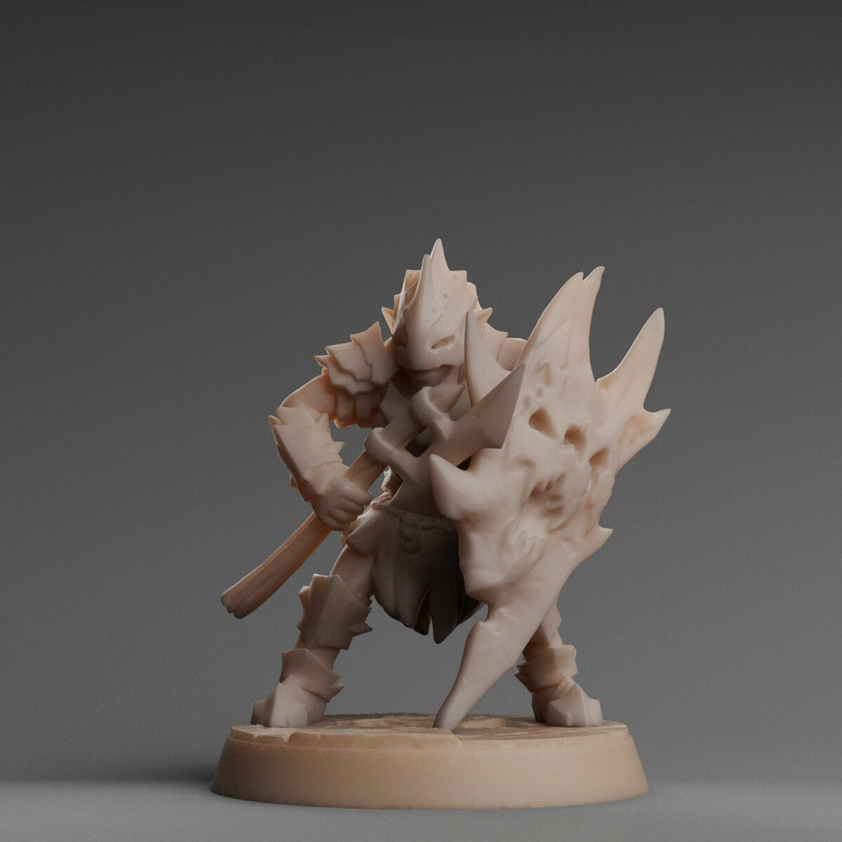 Goblin With Axe and Shield (The Mines - Flames of War Kickstarter)