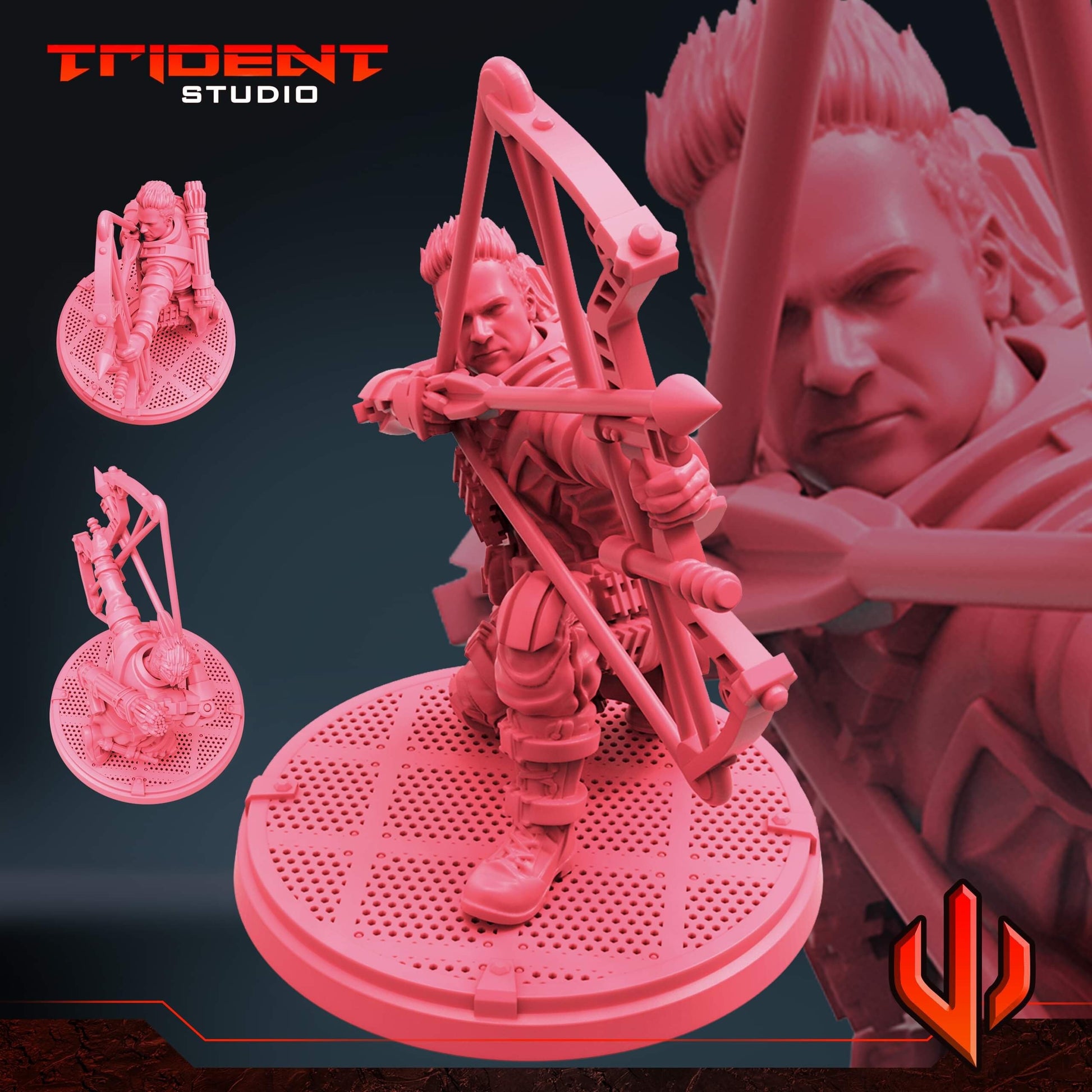 Hawkeye - What If… (Fan art sculpted by Trident Studio) (Crisis Protocol Proxy/Alternative)