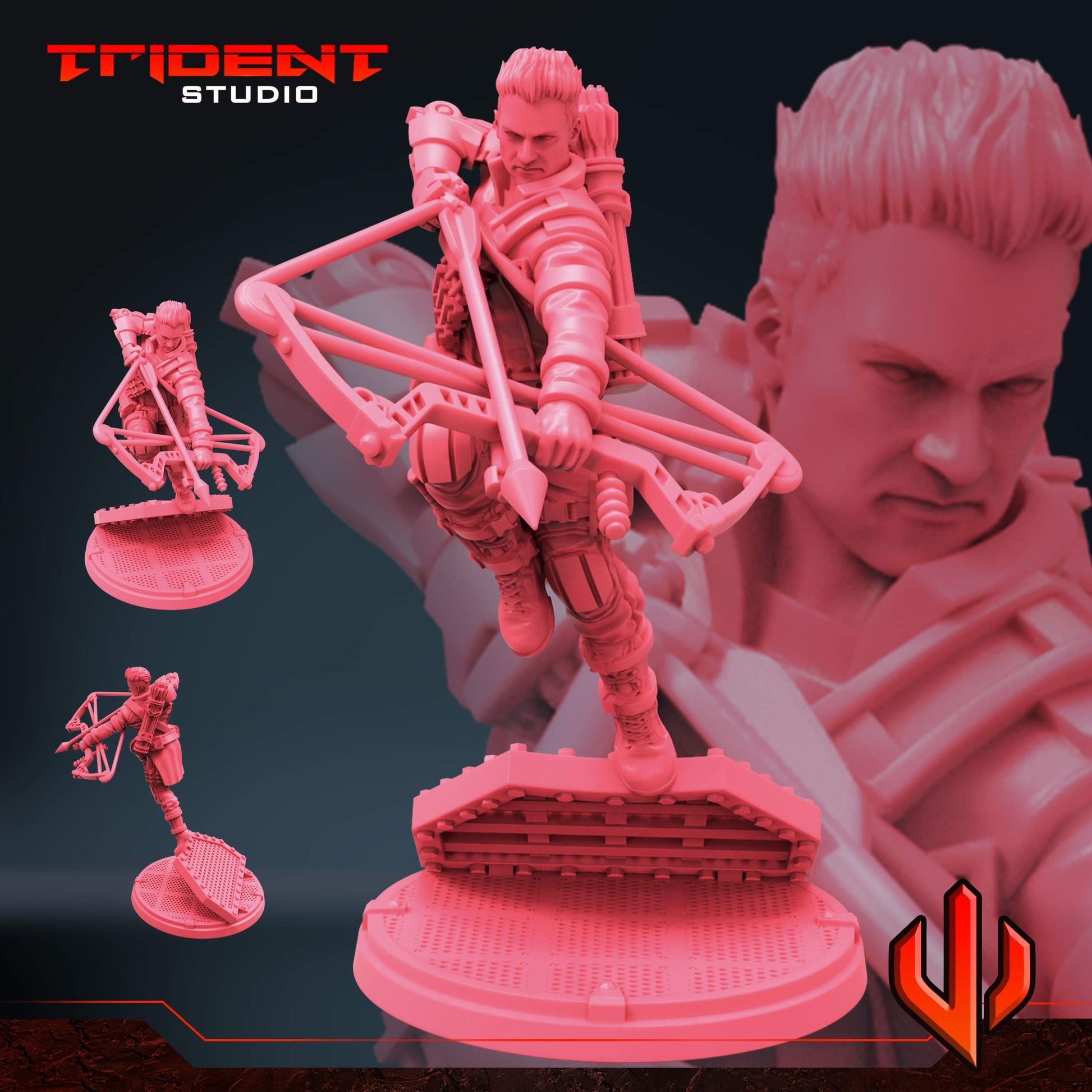 Hawkeye - What If… (Fan art sculpted by Trident Studio) (Crisis Protocol Proxy/Alternative)