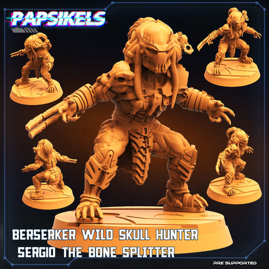 Berserker Wild Skull Hunter - Alt Predator Warrior (sculpted by Papsikels)