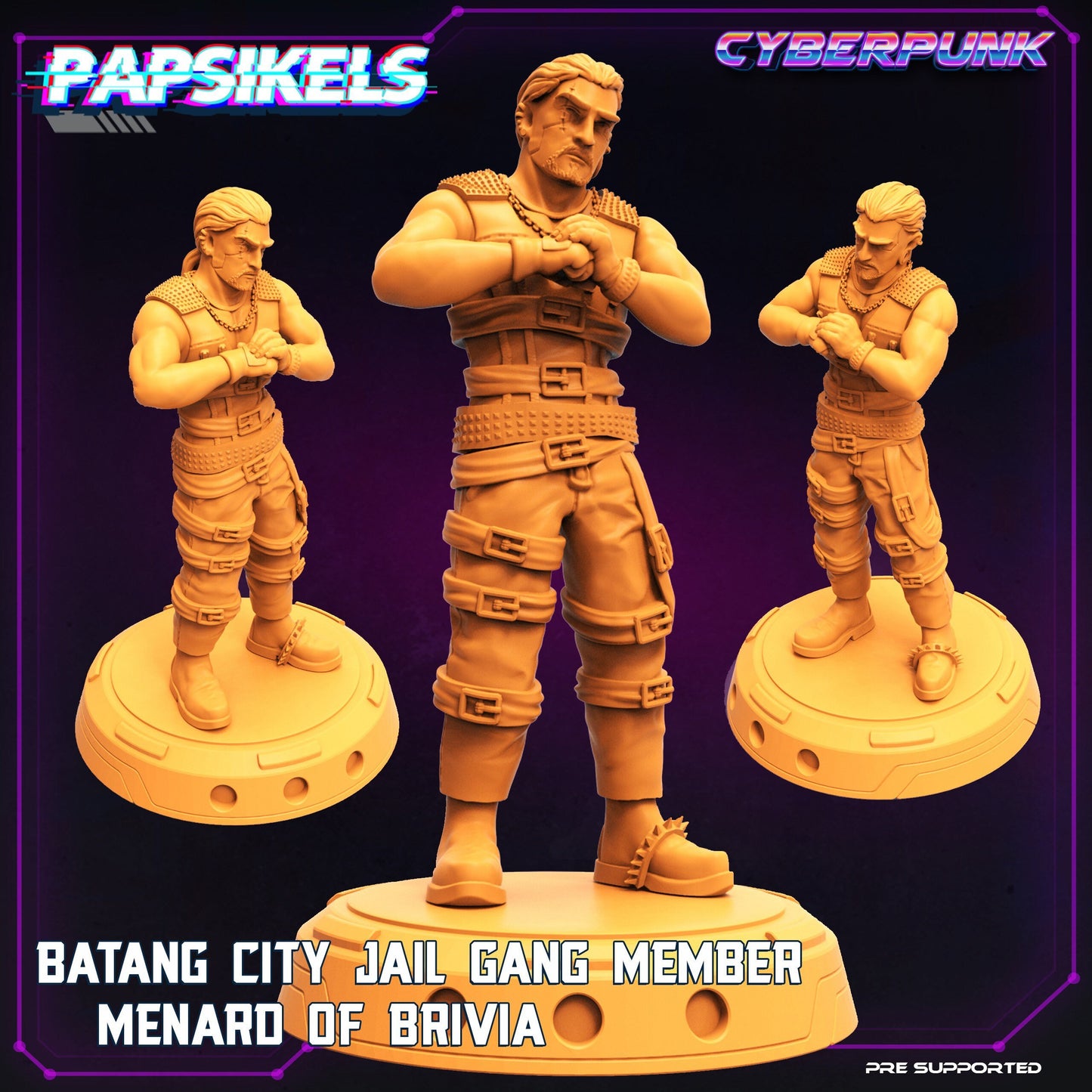 Cyberpunk Batang City Gang Members (sculpted by Papsikels)