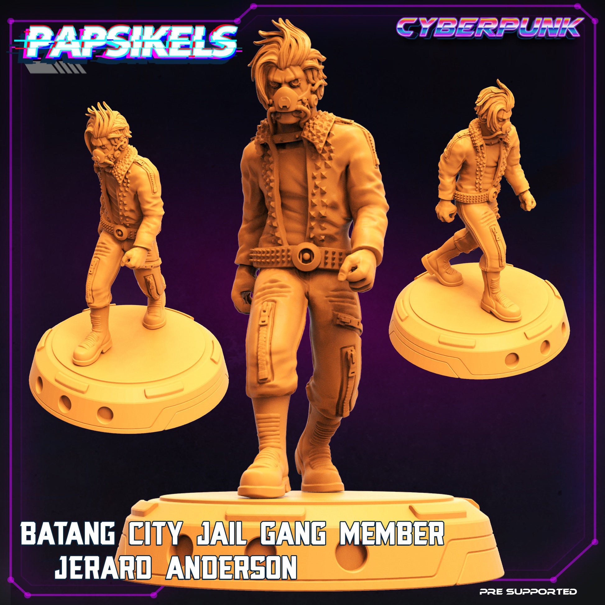 Cyberpunk Batang City Gang Members (sculpted by Papsikels)