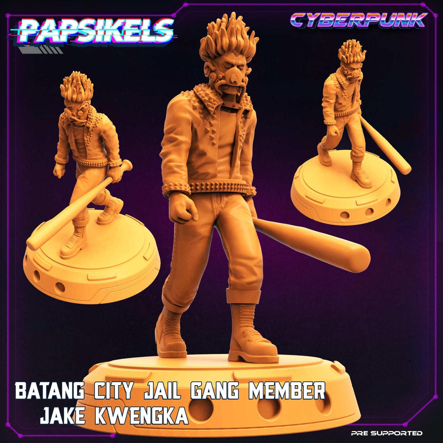 Cyberpunk Batang City Gang Members (sculpted by Papsikels)