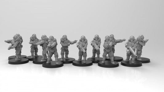 Lunar Auxilia Special Weapon Troopers (sculpted by That Evil One)