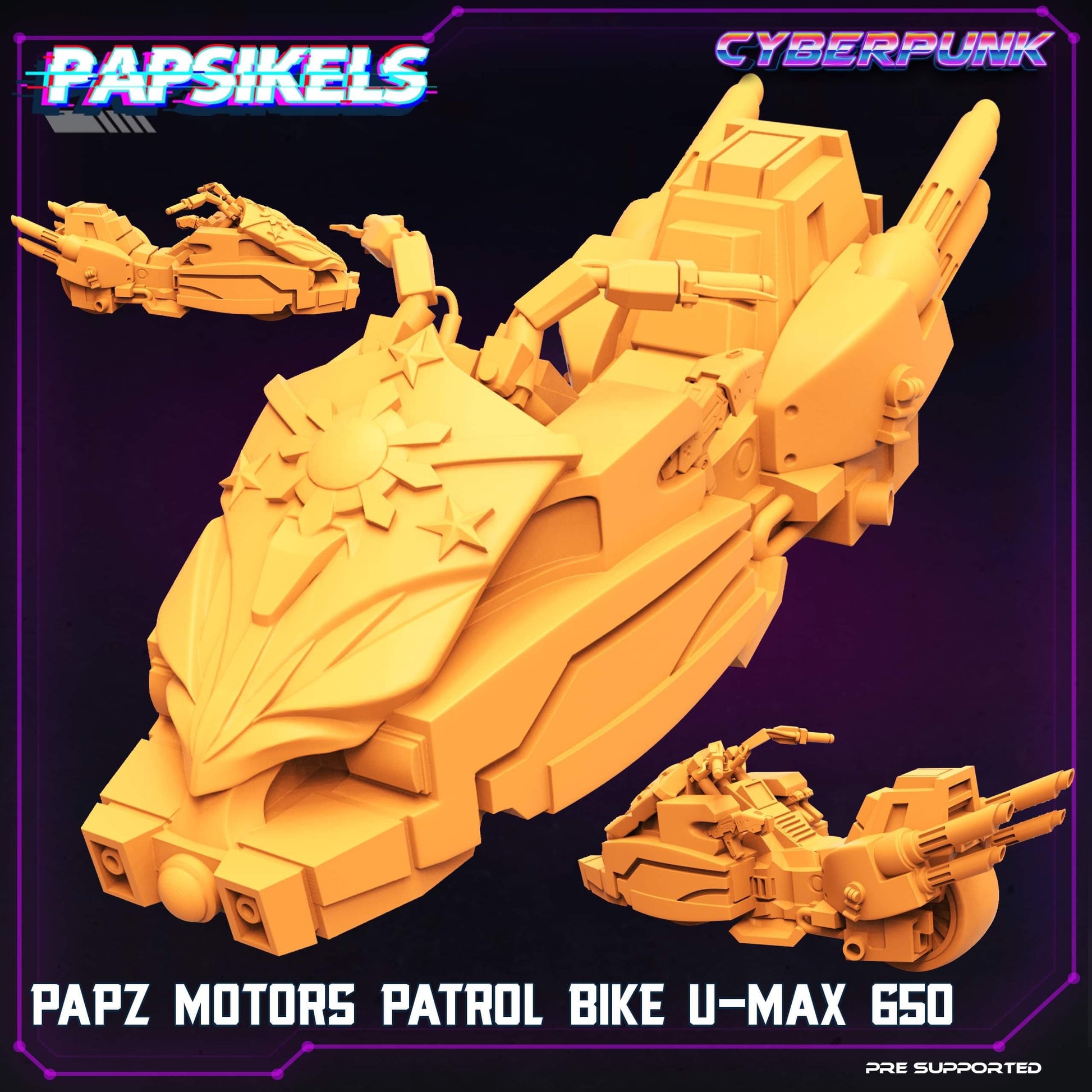 Judge/Law Upholder Craig on Patrol Bike (sculpted by Papsikels)