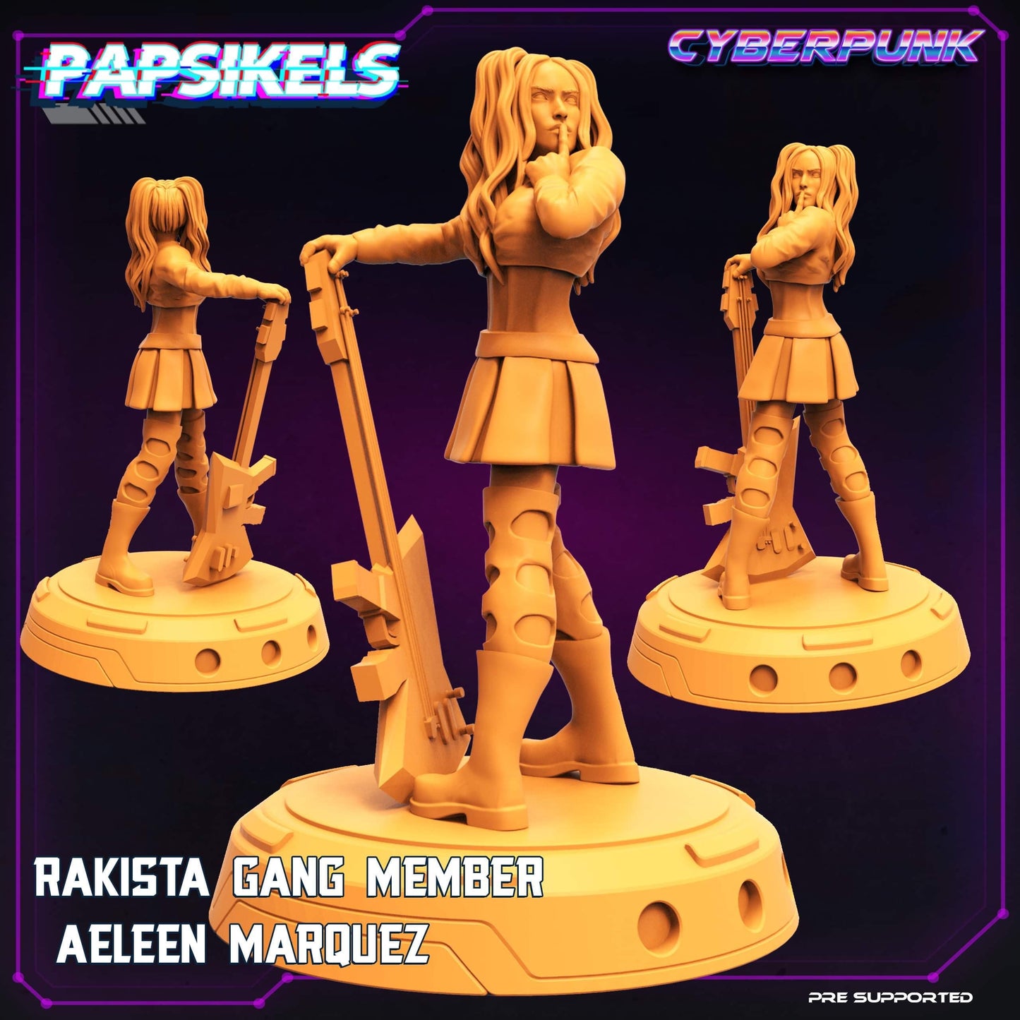 Rakista Gang Member Aeleen Marquez (sculpted by Papsikels)