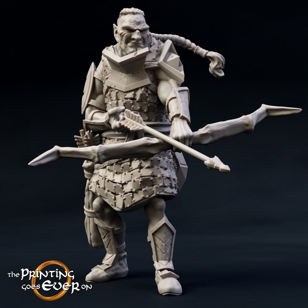 Half-Orc Archer (sculpted by Printing Goes Ever On)