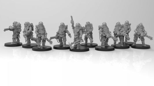 Lunar Auxilia Ignis / Flamers (10) (sculpted by That Evil One)