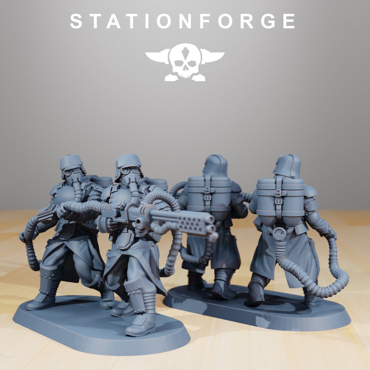 Grim Guard Armoured Squad (5) (sculpted by Stationforge)