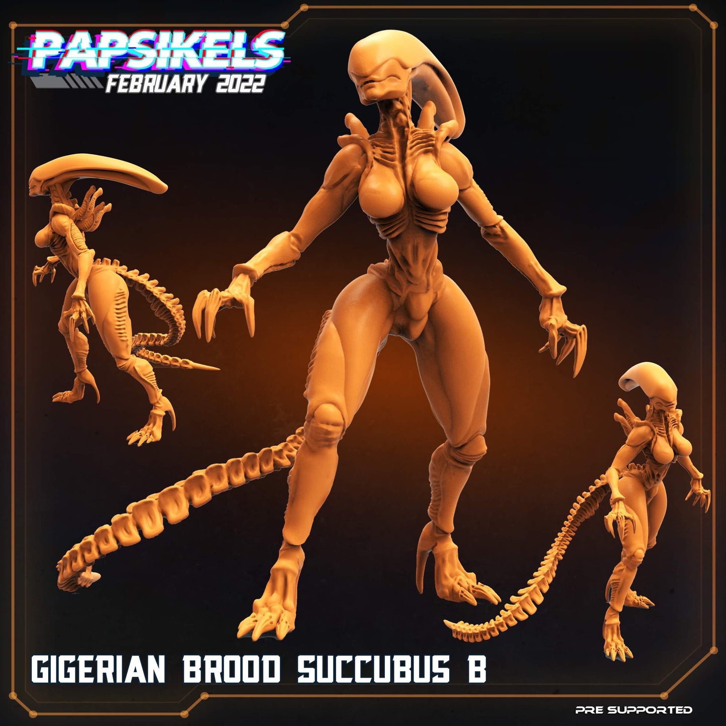 Xenomorph Alien Gigerian Brood Succubus (B) (sculpted by Papsikels)