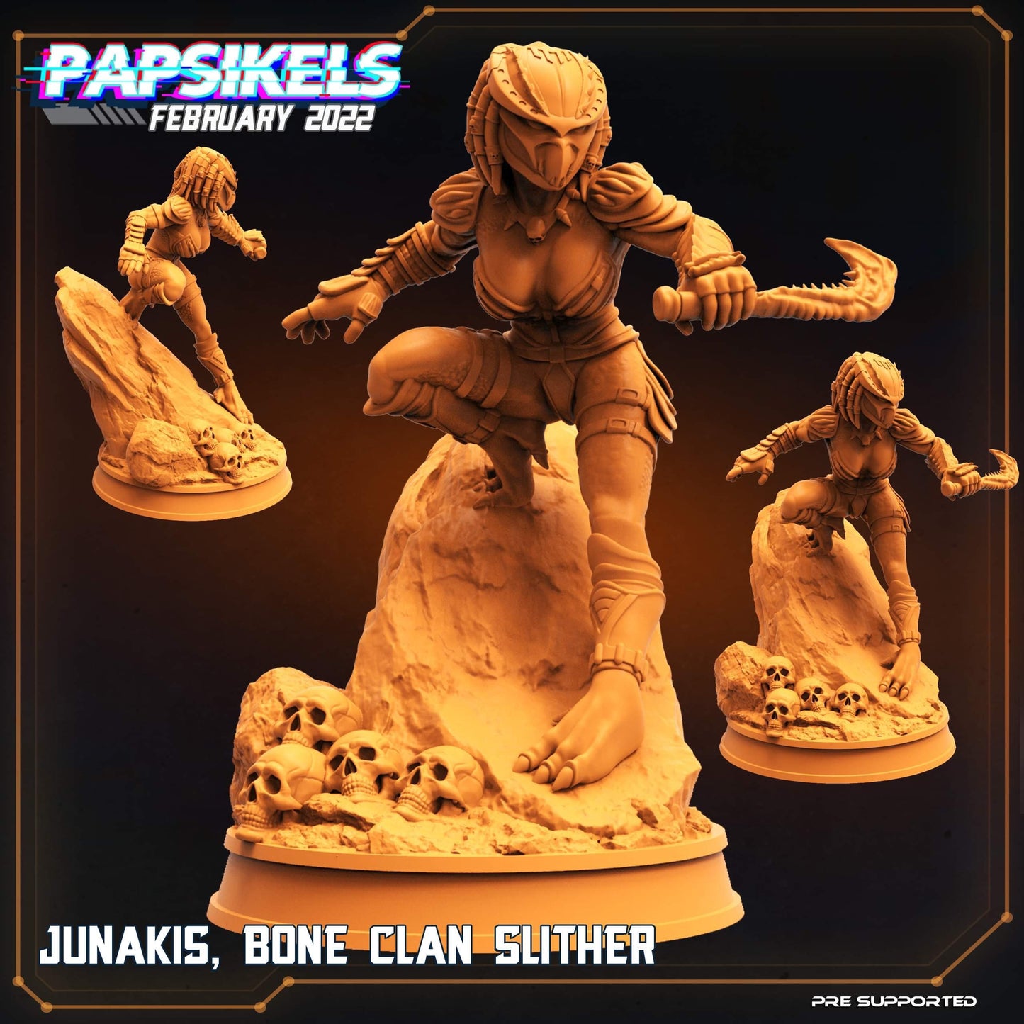 Junakis, Bone Clan Slither - Alt Predator Warrior (sculpted by Papsikels)