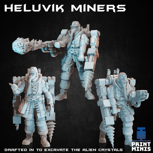 Heluvik Miners (by Print Minis)