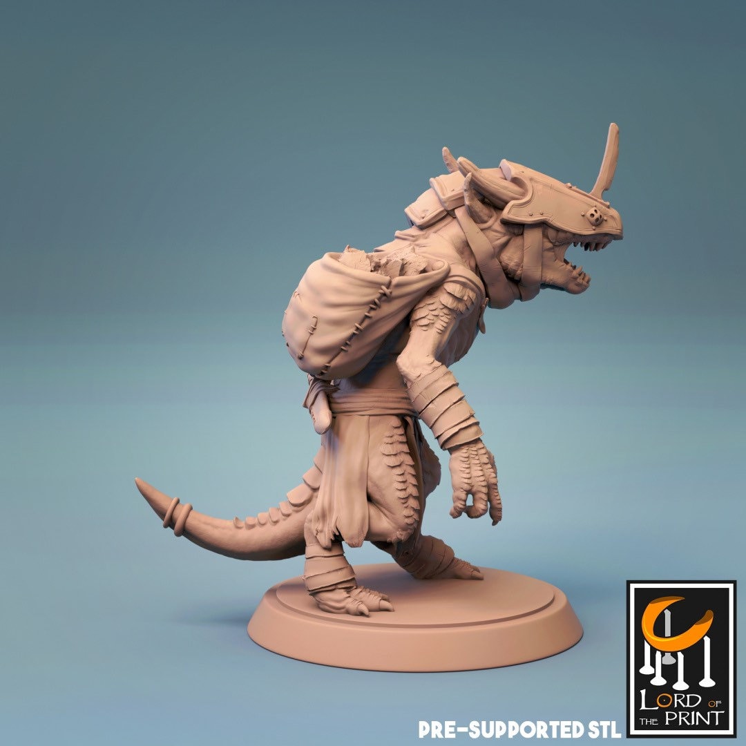 Kobold with Helmet by Lord of the Print