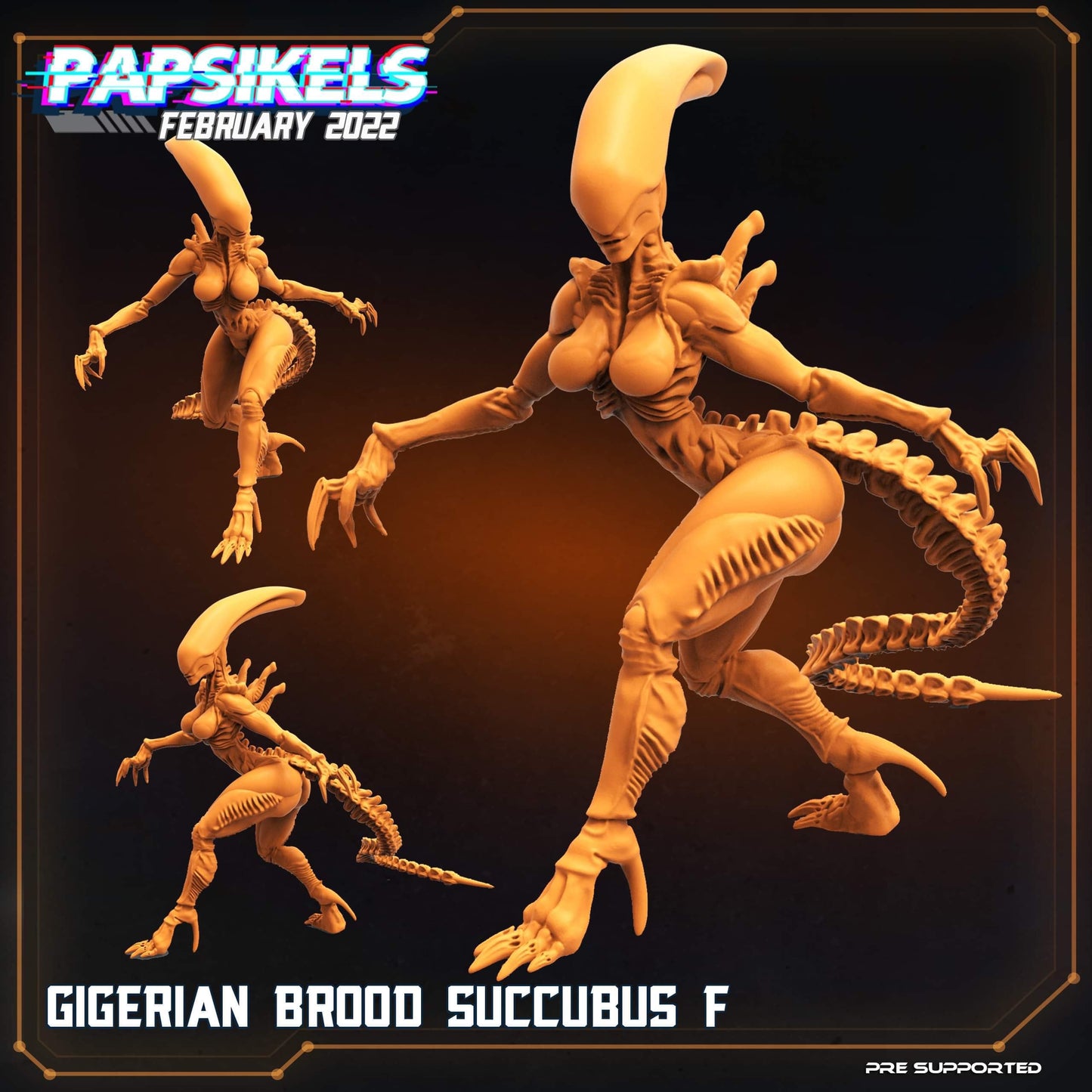 Xenomorph Alien Gigerian Brood Succubus (F) (sculpted by Papsikels)