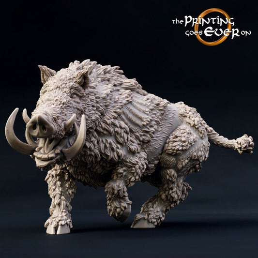 Woodwose Great Boar (sculpted by The Printing Goes Ever On)