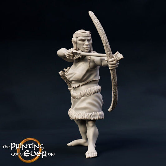 Woodwose Archer B (sculpted by The Printing Goes Ever On)