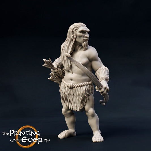 Woodwose Archer A (sculpted by The Printing Goes Ever On)