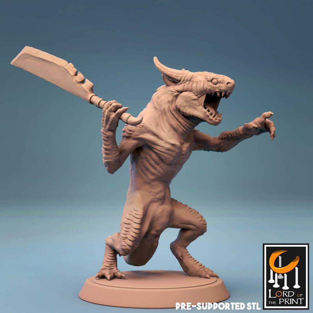 Kobold with Sword by Lord of the Print