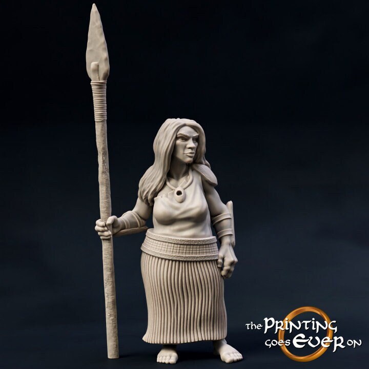 Woodwose Spearman C (sculpted by The Printing Goes Ever On)