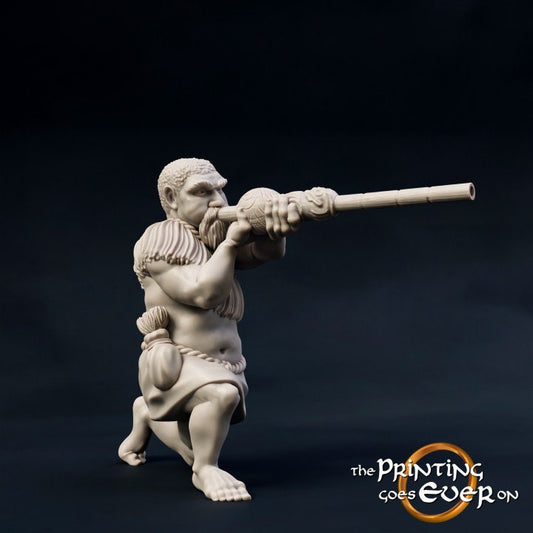 Woodwose Blowpipe (sculpted by The Printing Goes Ever On)