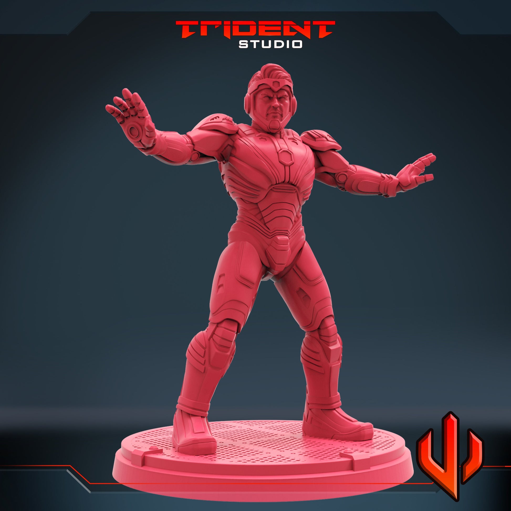 Superior Iron Man A (Fan art sculpted by Trident Studio) (Crisis Protocol Proxy/Alternative)