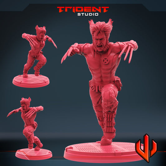 Wolverine / Logan (Fan art sculpted by Trident Studio) (Crisis Protocol Proxy/Alternative)