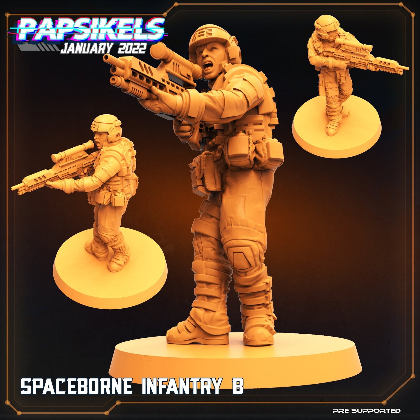 Spaceborne Infantry B (sculpted by Papsikels)