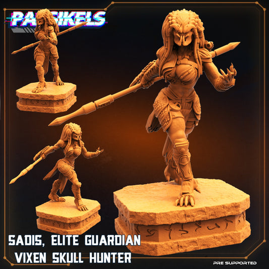 Sadis, Elite Guardian Vixen Skull Hunter - Predator Fan Art (sculpted by Papsikels)