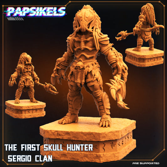 The First Skull Hunter - Sergio Clan - Predator Fan Art (sculpted by Papsikels)