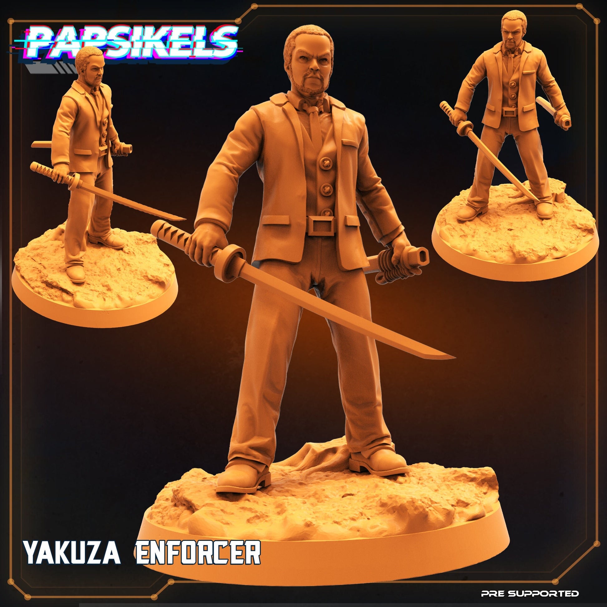 Yakuza Enforcer - Predators Fan Art (sculpted by Papsikels)