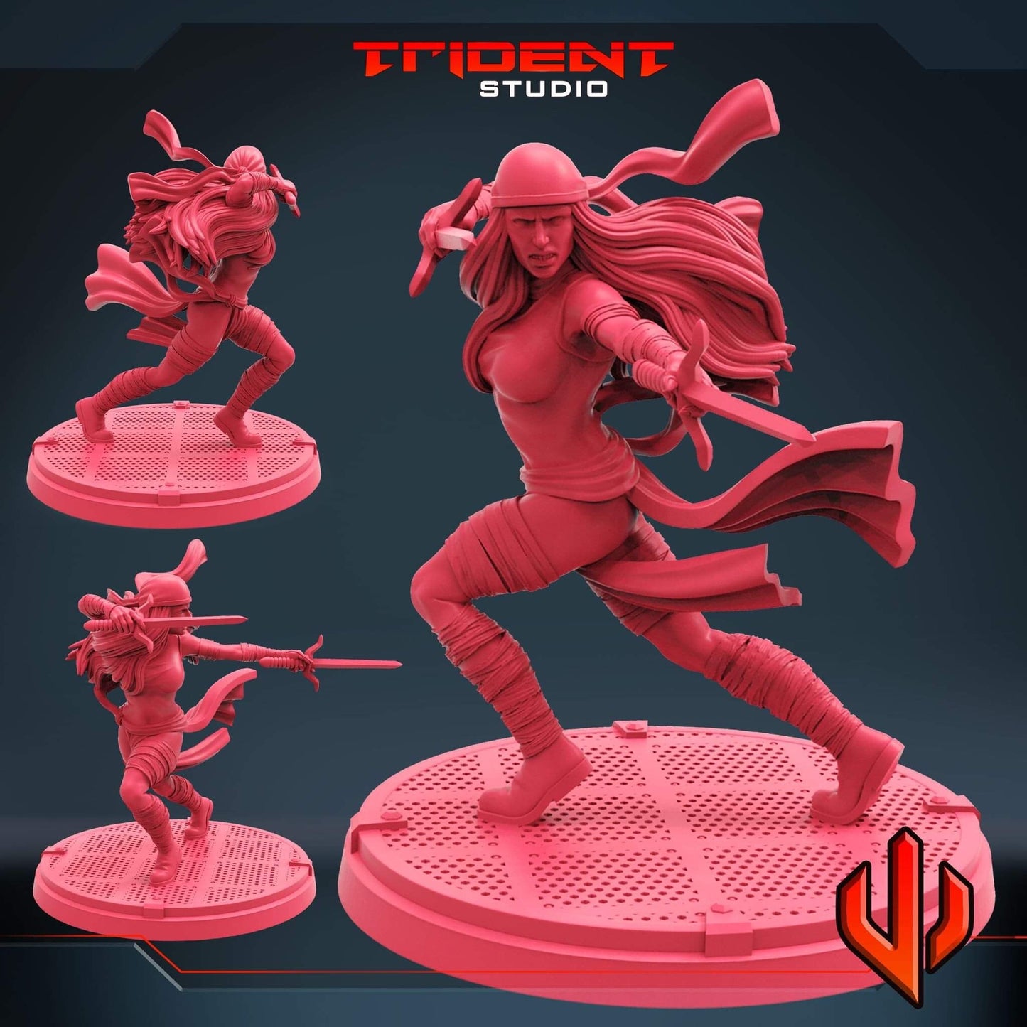 Elektra (Fan art sculpted by Trident Studio) (Crisis Protocol Proxy/Alternative)