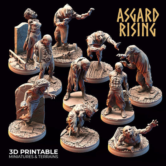 Zombie warband (10) by Asgard Rising