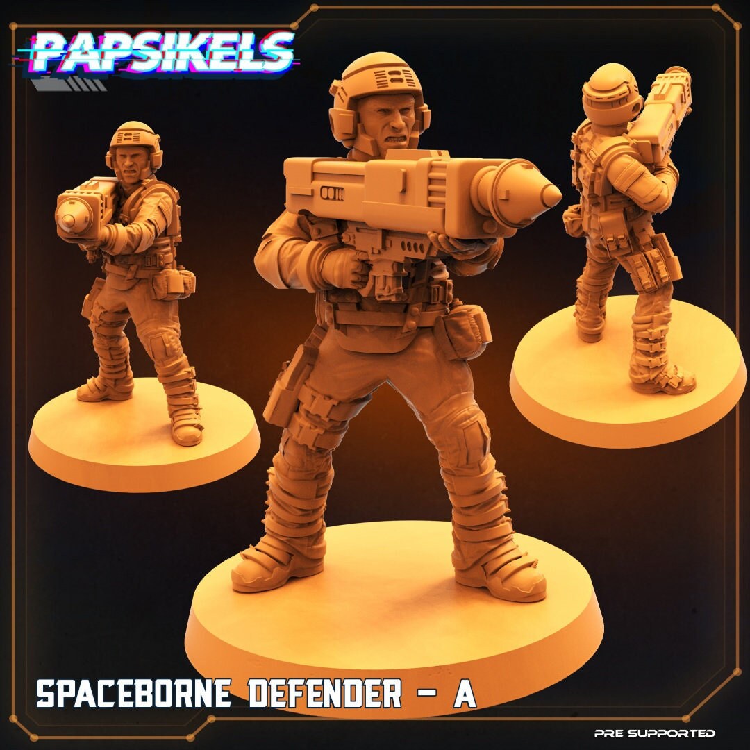 Spaceborne Defender A (sculpted by Papsikels)