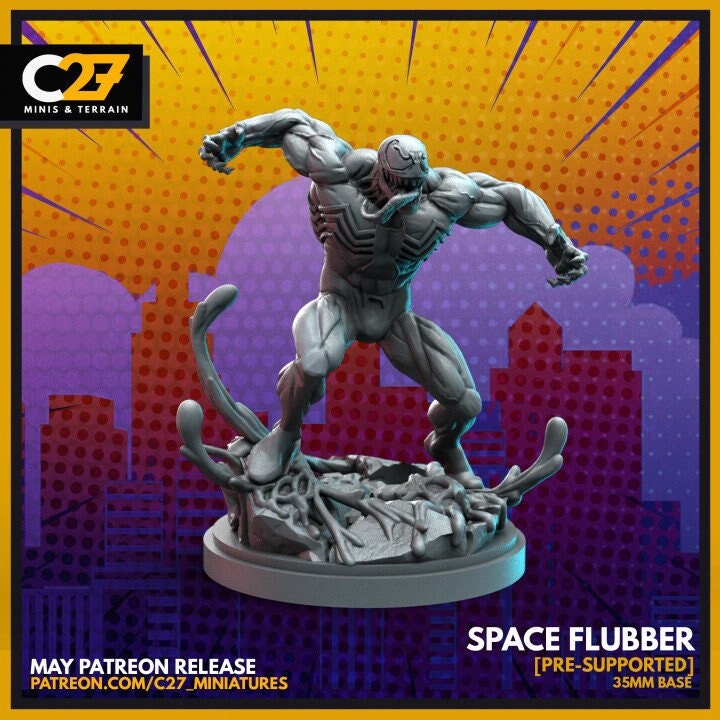 Venom / Space Flubber 40mm miniature (sculpted by C27 collectibles) (Crisis Protocol Proxy/Alternative)