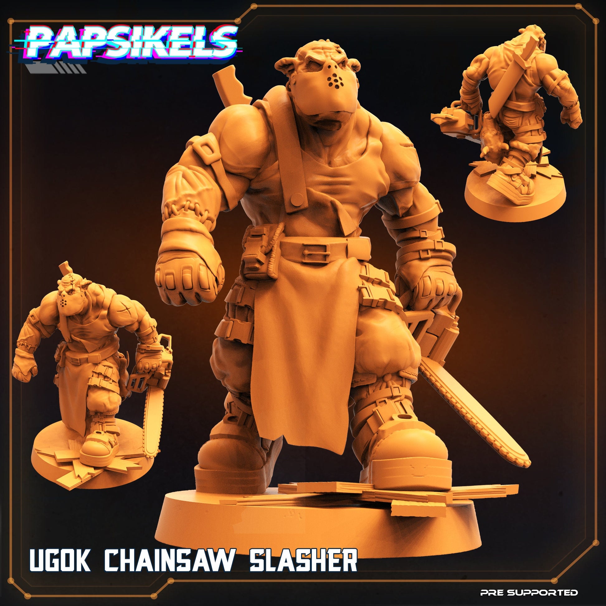 Ugok Chainsaw Slasher / Orks / Orruks / Ogryns (sculpted by Papsikels)