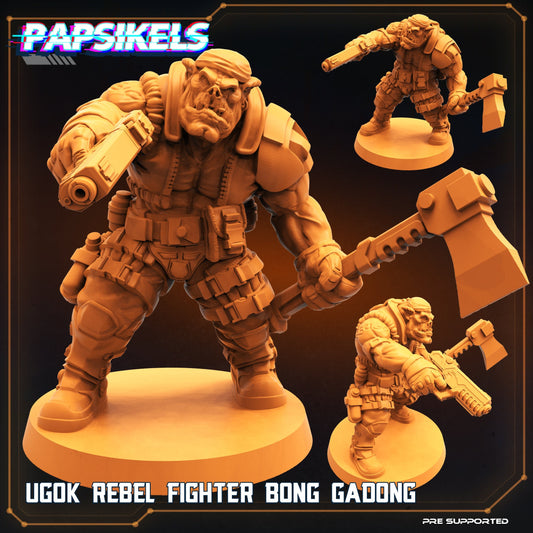 Ugok Rebel Fighter Bong Gadong / Orks / Orruks / Ogryns (sculpted by Papsikels)