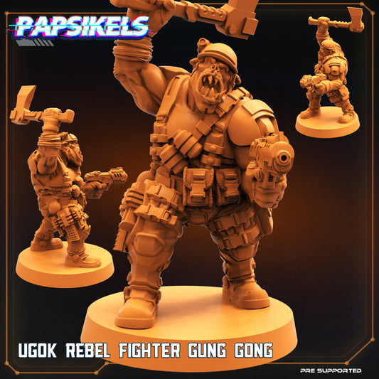 Ugok Rebel Fighter Gung Gong / Orks / Orruks / Ogryns (sculpted by Papsikels)