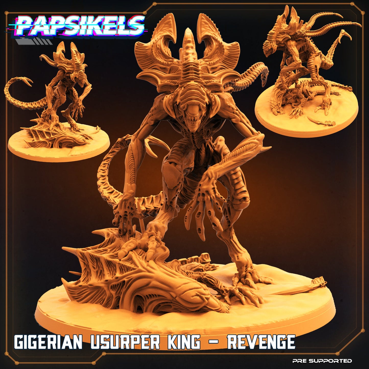 Xenomorph Gigerian Usurper King (sculpted by Papsikels)