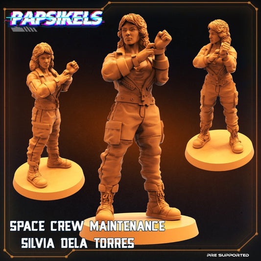 Space Crew Maintenance Silvia Del Torres (sculpted by Papsikels)