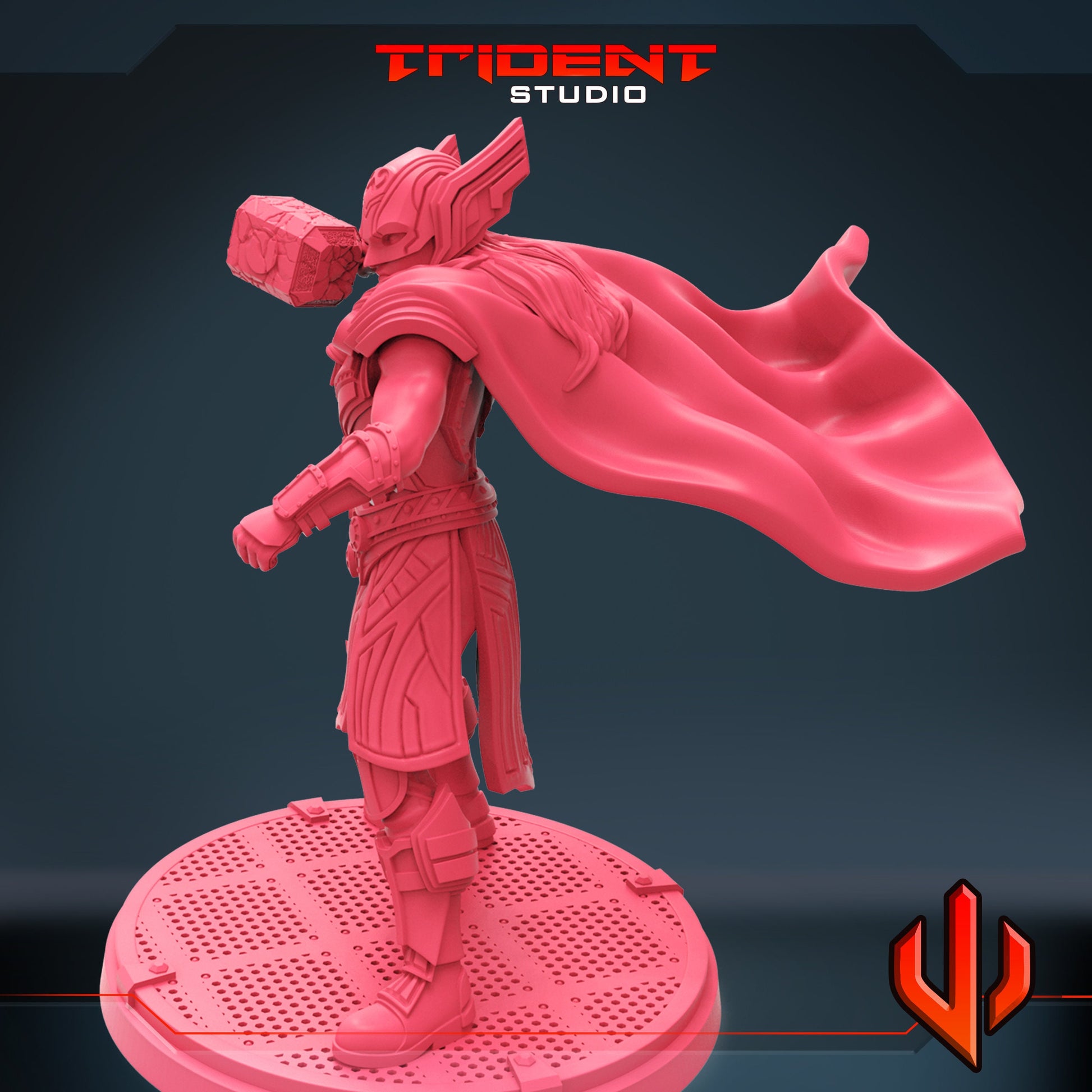 Lady Thor (Fan art sculpted by Trident Studio) (Crisis Protocol Proxy/Alternative)