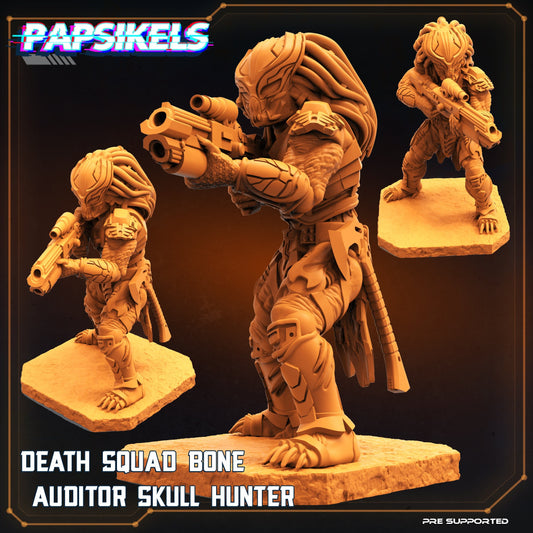 Death Squad Bone Auditor Skull Hunter - Predator Fan Art (sculpted by Papsikels)